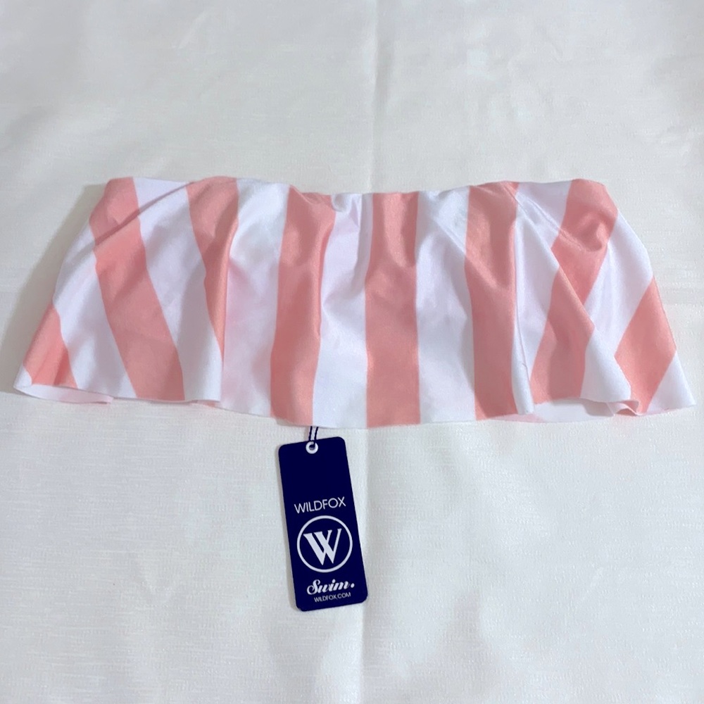 WILDFOX Women's Strapless Fltr Top Hearts Bikini Top